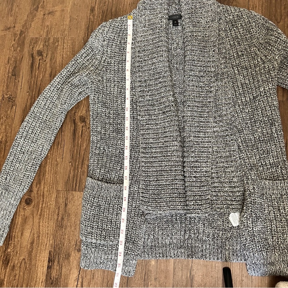 J. Crew Gray Women's Cardigan Sweater - Picture 7 of 11